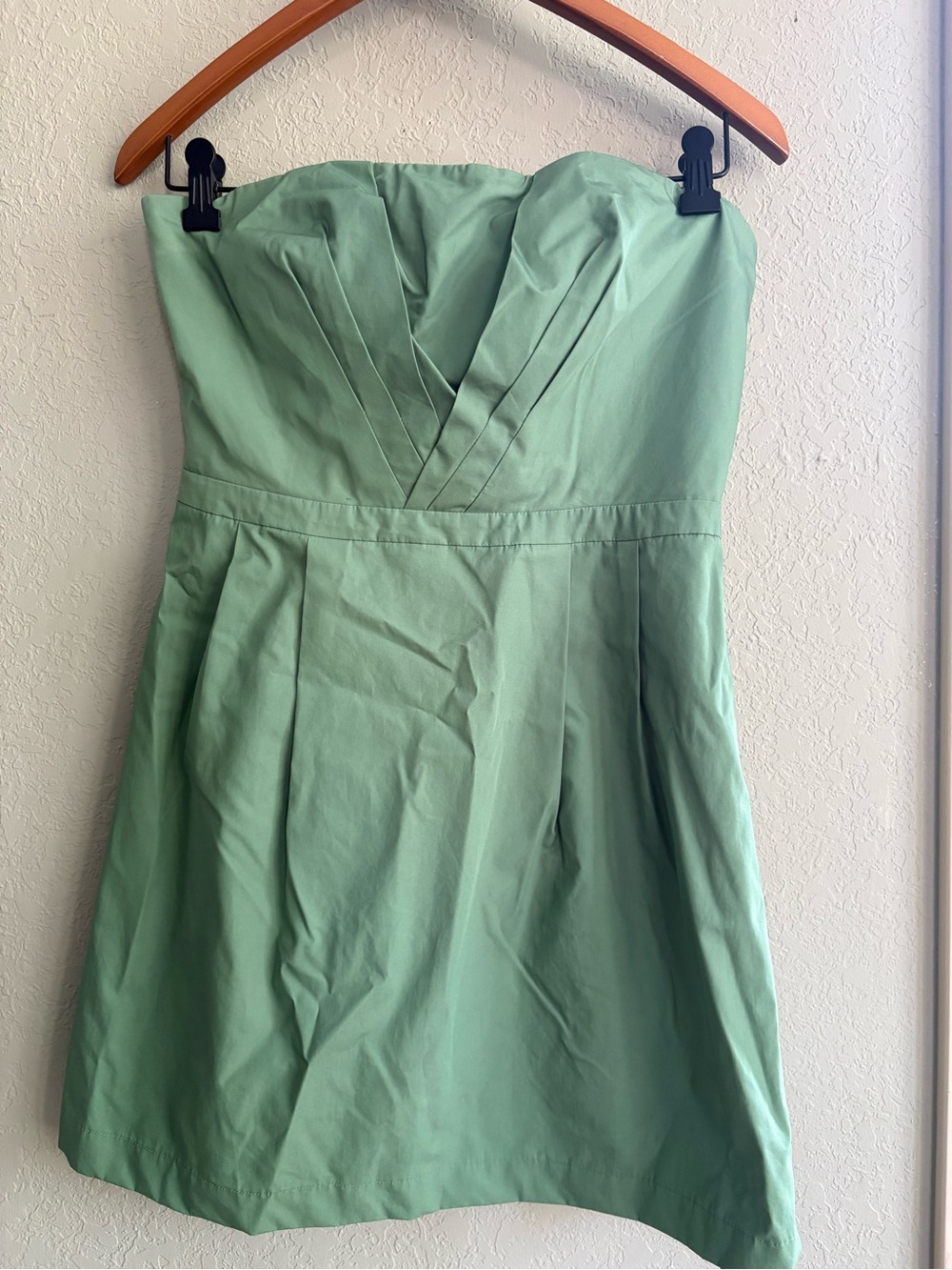 J. Crew Strapless Seafoam A-Line Dress